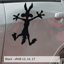 Wile E Coyote Splat Vinyl Decal Sticker Perfect For Car Dent Fix Hitting Wall