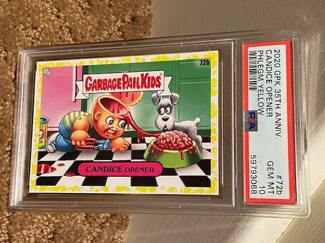2020 Topps Garbage Pail Kids 35th Anniversary Yellow #72b Candice Opener front