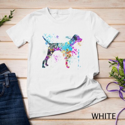 Colorful German Shorthaired Pointer Dog Lover Unisex T-shirt