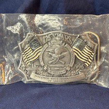 1996 NRA 125 Years Belt Buckle Western Style Numbered 950597 Factory Sealed