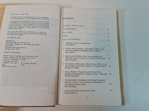 Science, Politics and Public Good by Nicolaas A. Rupke (Hardcover, 1988) - 第 10/12 張圖片