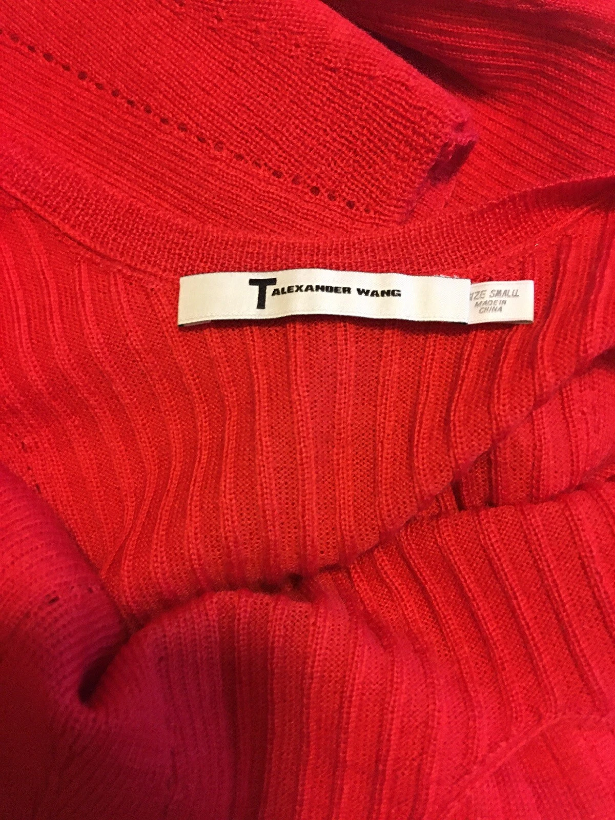 abito rosso alexander wang