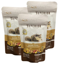 Sugar Glider Food Pellets Mixed Fruit Protein Animal Vitamin Pets 50g X 3 Bags