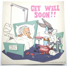 MEL BLANC SIGNED RECORD Warner Brothers cel drawing BUGS BUNNY Doctor 1960's