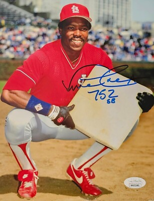 #ad #ad Vince Coleman Signed 8x10 Photo JSA Cardinals 85 ROY Stolen Base King COA $14.99