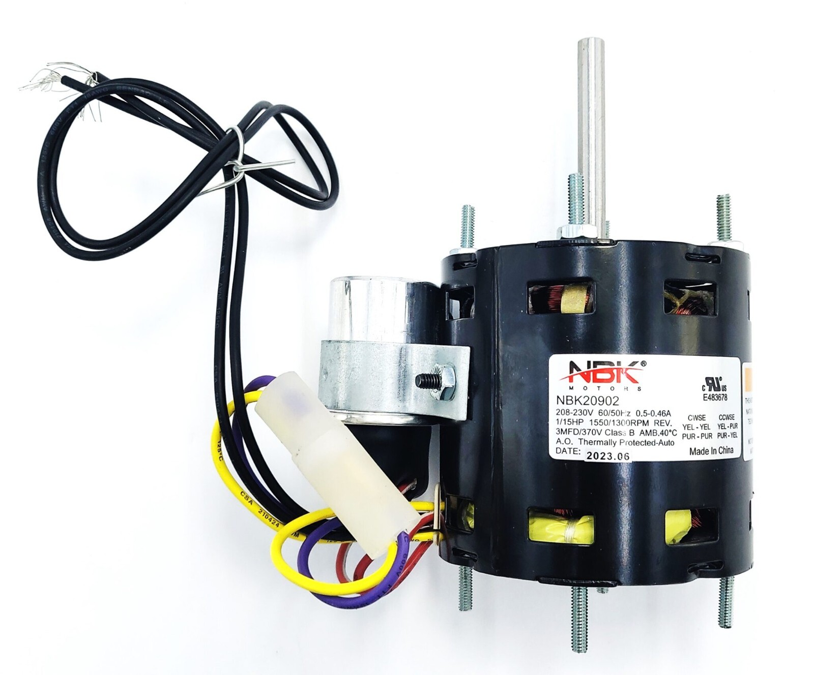 REPLACEMENT FOR Fasco D1123 Motor, 1/20, 1/15 Hp, Replacement Brand: Heatcraft