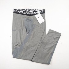 Nike Pro Gray Warm Base Layer Football Leggings - Youth
