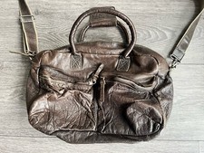 Cowboysbag, Leder, Umhängetasche, Taupe, Vintage