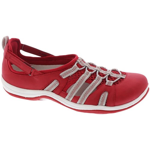 Easy Street Womens Zaba Red Flat Sport Sandals Shoes 12 Wide (C,D,W