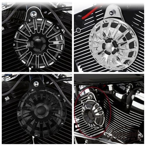 Motorcycle Horn Cover For Harley Big Twin Dyna Softail Sportster 1991-2017 Black - Picture 8 of 8