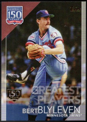 2019 Topps Update BERT BLYLEVEN "150 YEARS GOLD STAMP GREATEST PLAYERS" #065/150