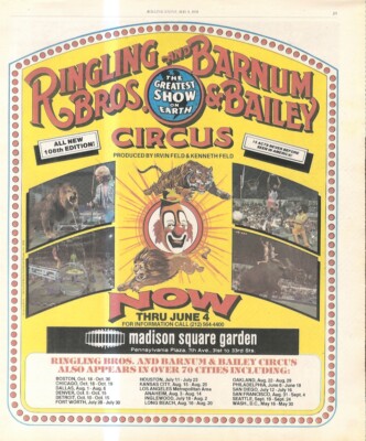 RST14 BILD/ANZEIGE 13X11 RINGLING BROS AND BARNUM & BAILEY CIRCUS