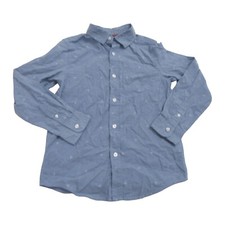 Cat Jack Boys Size M 8-10 Long Sleeve Button Up Shirt Chambray