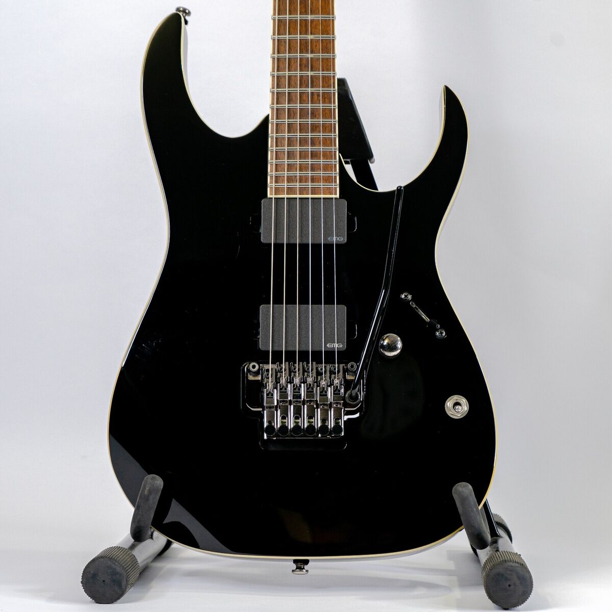 Mid 2010s Ibanez RGIR20E Black w/ Edge Pro II, EMG Pickups Mid 2010s Ibanez RGIR20E Black w/ Edge Pro II, EMG Pickups