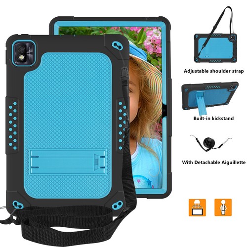 TCL TAB10 5G Case/TCL TAB 10s Model 9081X Shoulder Strap Shockproof Rugged Case - Picture 11 of 45