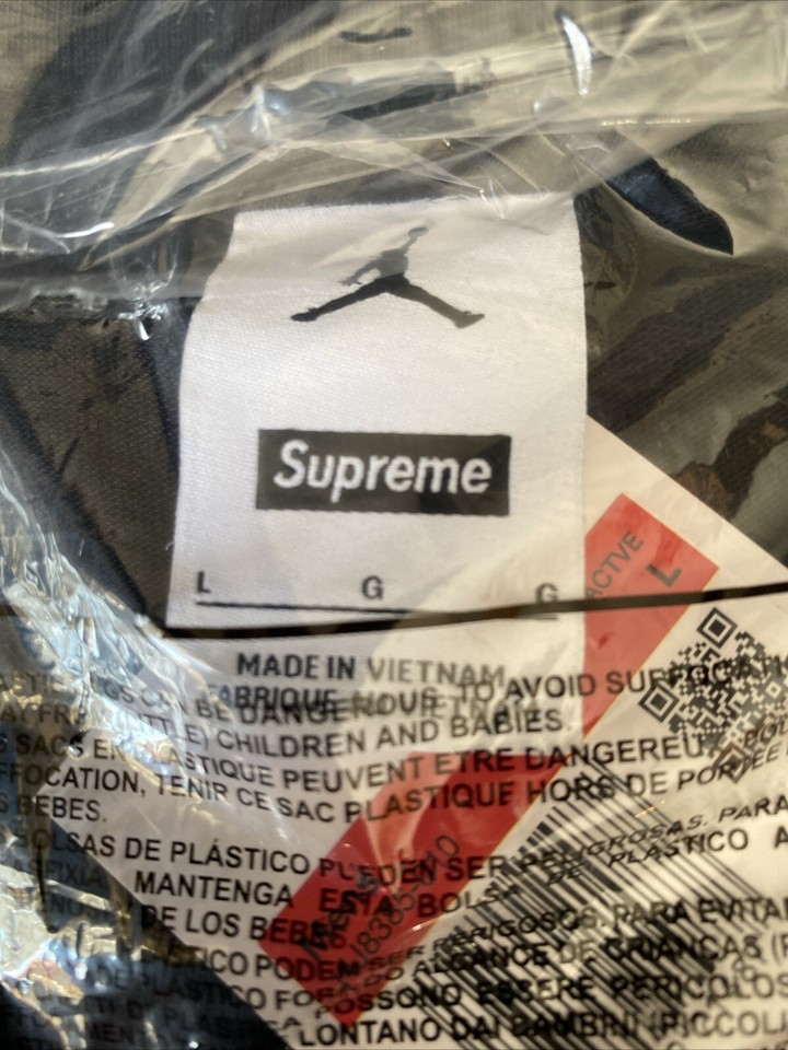 Supreme Jordan Biggie S/S Top Black Size Large eBay