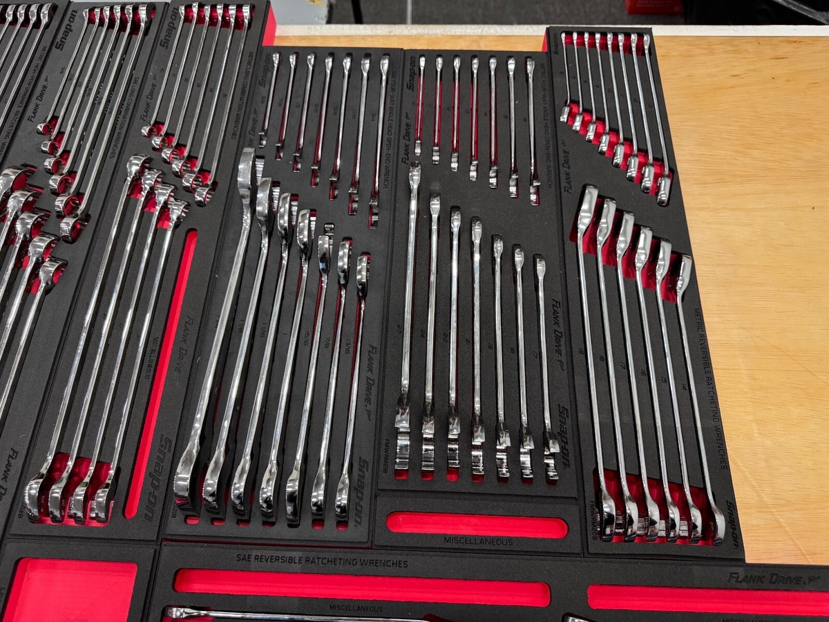 Snap-on Tools NEW 193pc Complete Cloud 9 Wrench Foam Drawer Master
