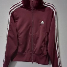 Adidas Firebird Burgundy Track Jacket, Size 90/S