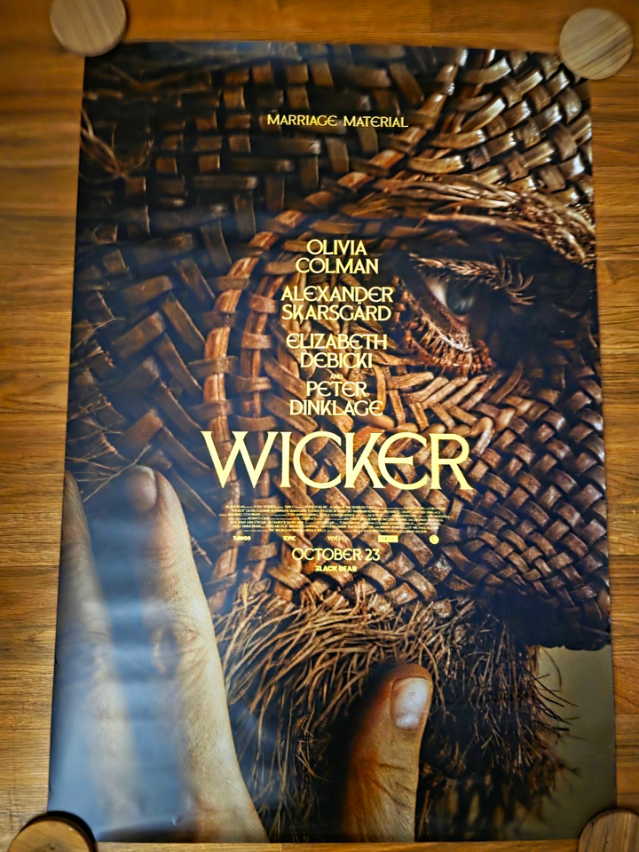 Wicker Original Movie Poster Teaser Alexander Skarsgård double sided ...