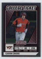 2022 Panini Elite Extra Edition College Tickets Optic Gavin Cross #CTO-2 0i4k