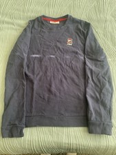 VTG Fila Long Sleeve Soft Navy Blue Crewneck Pullover Top Sweatshirt Size Medium