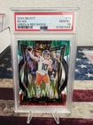 2024 Panini Select Green And Red Shock Bo Nix #30 PSA 10 POP 4 Denver Broncos RC