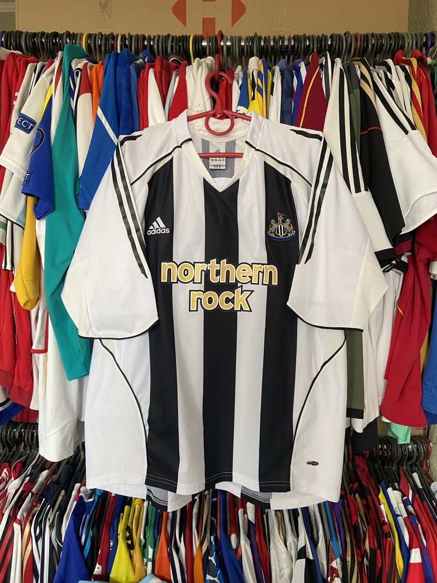 NEWCASTLE UNITED 2005 2006 HOME FOOTBALL SHIRT SOCCER JERSEY