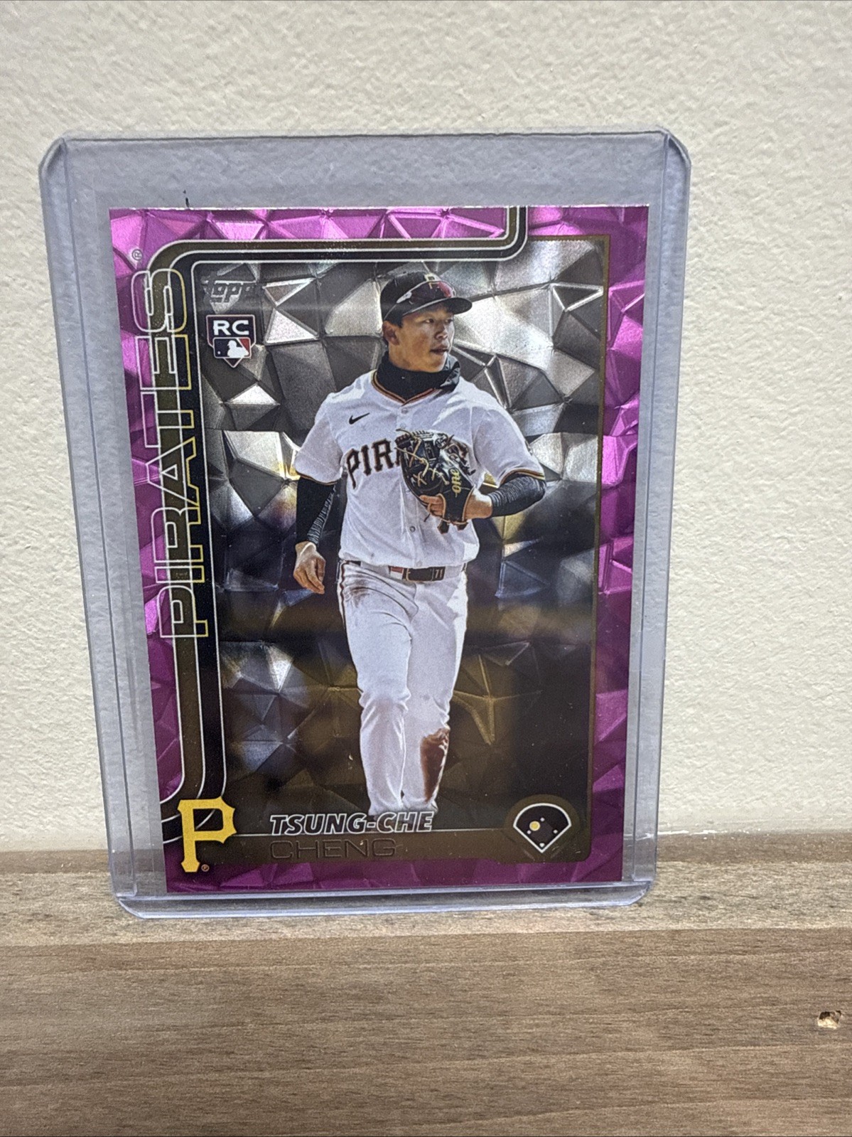 TSUNG-CHE CHENG 2025 Topps Update Rookie Pink Diamante SP Pittsburgh RC #US72