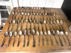 60 Piece Set Silverplate Mixed Patterns Large Spoons For Crafts