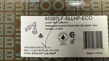 Brizo 65397LF-SLLHP-ECO Levoir 1.2 GPM Widespread Bathroom Faucet, Luxe Steel