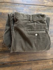 Vintage Made In USA Ralph Lauren Polo Country Brown Corduroy Pants Mens 34x32