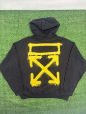OFF-WHITE Sprayed Arrows Black & Yellow Pullo...