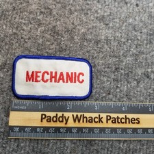 Vintage Mechanic Patch Work Uniform Name Tag Car Shop V8d