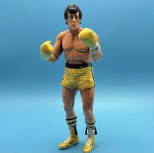 Rocky Balboa NECA Rocky III 40th Anniversary Action Figure New Gold Trunks Loose