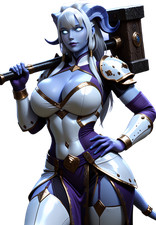 Yrel Draenei Paladin Vinyl Car Decal Sticker 7" Weatherproof