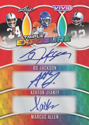 2025 Leaf Vivid Football fabrikversiegelte Hobbybox Vorverkauf Versand 10/3 - Bild 4 von 16
