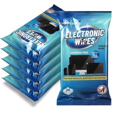 120 Wipes/6 Pack Electronic Cleaning Wipes, Pre-Moistened Screen Wipes for TV...