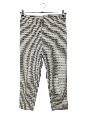 AKRIS PUNTO Stoffhose Damen Hose Gr. DE 38 schwarz-weiß Casual-Look