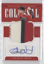 2020 National Treasures Colossal Material Signatures 7/25 Luke Weaver Auto 0a8t