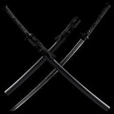 Handmade Japanese Samurai Katana Sword Damascus Folded Steel Full Tang Sharp