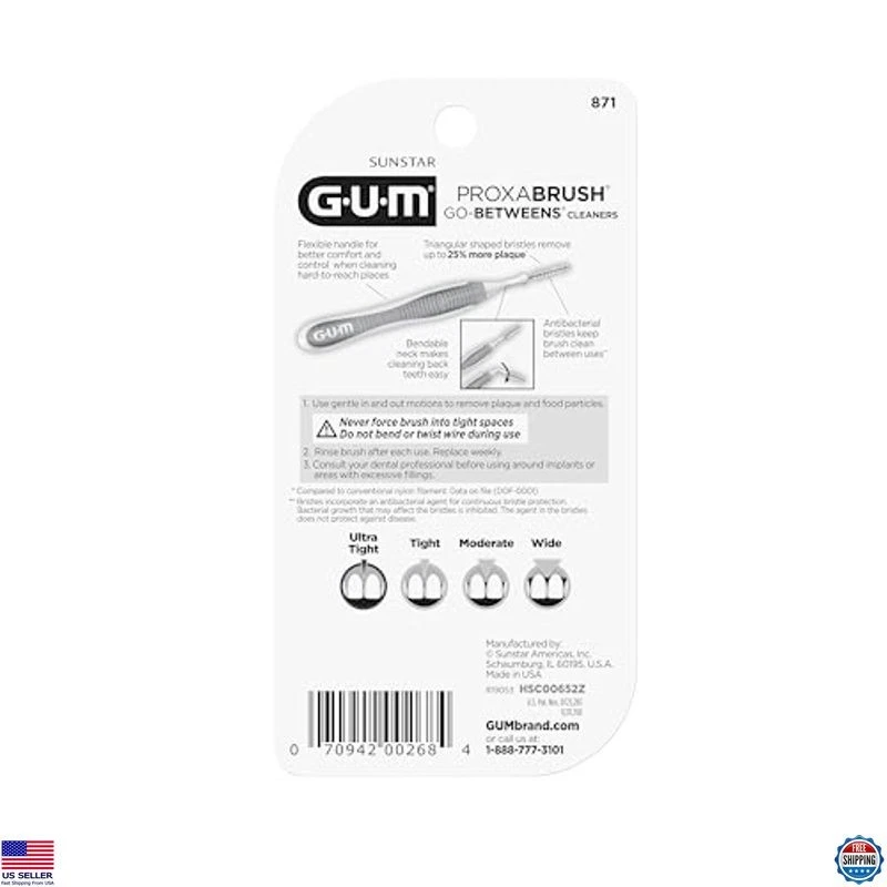 GUM Proxabrush Go-Betweens - Ultra Tight - Interdental Brushes - Soft Bristled - Image 3 of 4