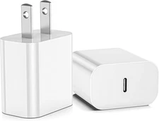 USB C Charger Block, 2Pack for iPhone 16 Fast Charging Plug Apple White 