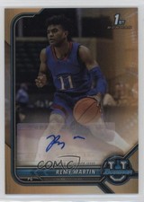 2021-22 Bowman U Chrome Prospect Orange Refractor 8/25 Remy Martin Auto 4z8