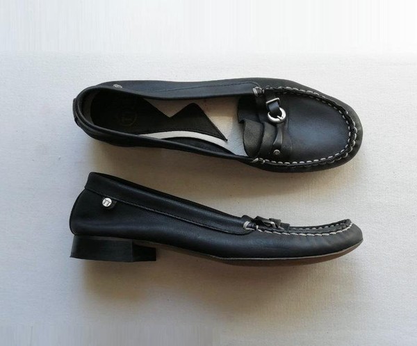 Women BAGATT Loafers Black Leather 38