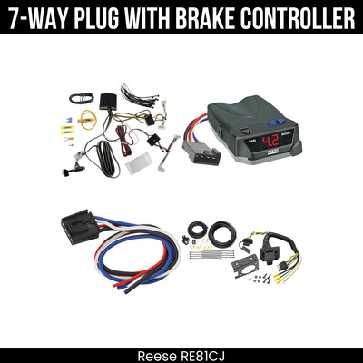 Reese RV 7-Way Wiring Kit + Brake Control For 23-25 Subaru Solterra Toyota BZ4X