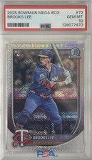 Brooks Lee 2025 Bowman Mega Box Mojo Refractor Rookie #72, Minnesota Twins.