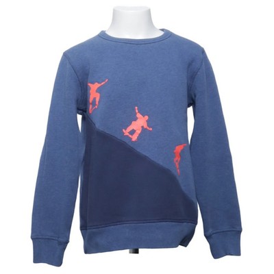 Boden, Sweatshirt, Größe: 140, Blau/Orange/Mehrfarbig, Baumwolle/Polyester #reZ