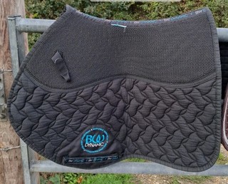 BW Dynamic Black Quilted Saddle Pad / Saddlecloth Numnah Full Size
