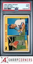 1985 TOPPS TIFFANY #131 GUS BELL-BUDDY BELL FATHER-SON PSA 9
