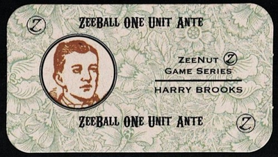 #ad HARRY BROOKS ZEENUT Game Series ONE UNIT ANTE ZEEBALL MUSKEGON SPEEDERS $16.99